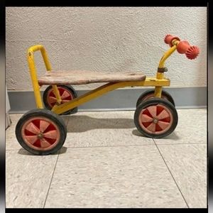 1960's French Vintage Porter Roller Toy Bike By Nordy